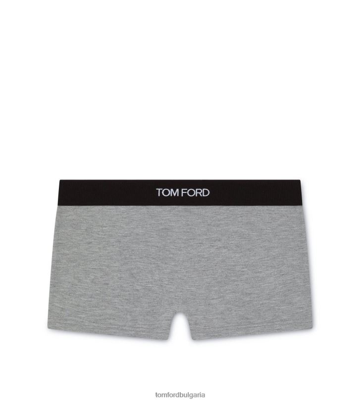 Жени облекло боксерки с модален подпис сив меланж TOM FORD B880D1388