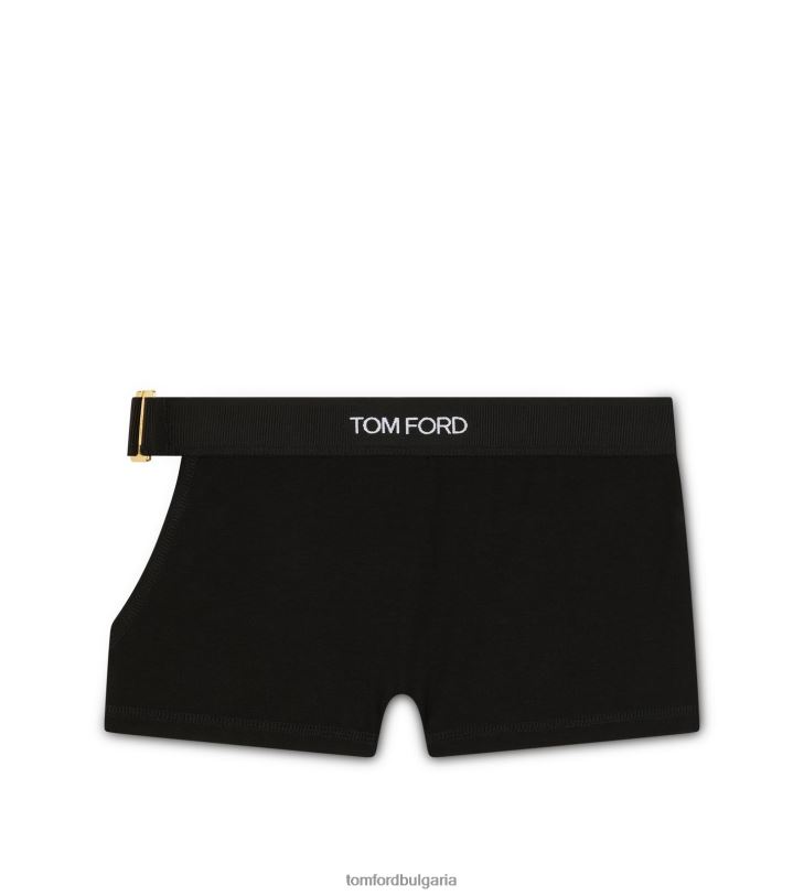 Жени облекло типични боксерки с модални изрезки черен TOM FORD B880D1392