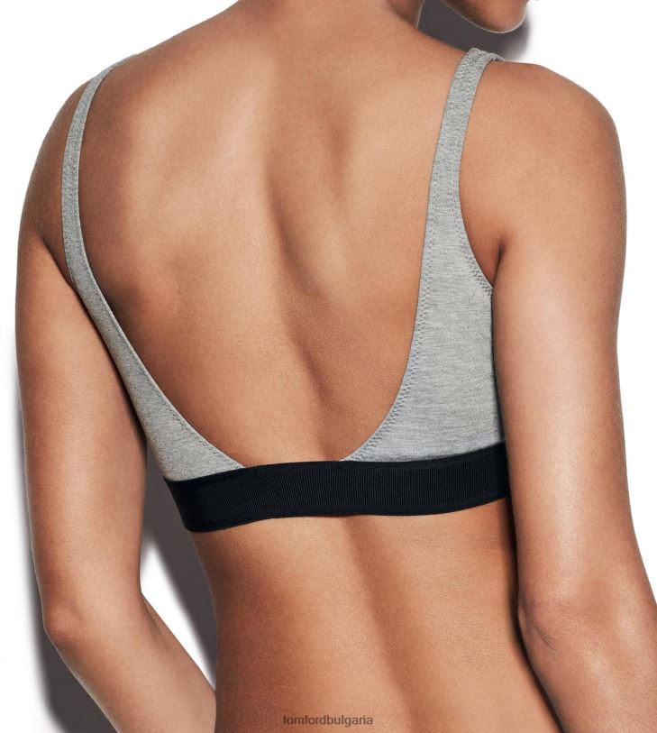 Жени облекло бралет с модален подпис сив меланж TOM FORD B880D1369