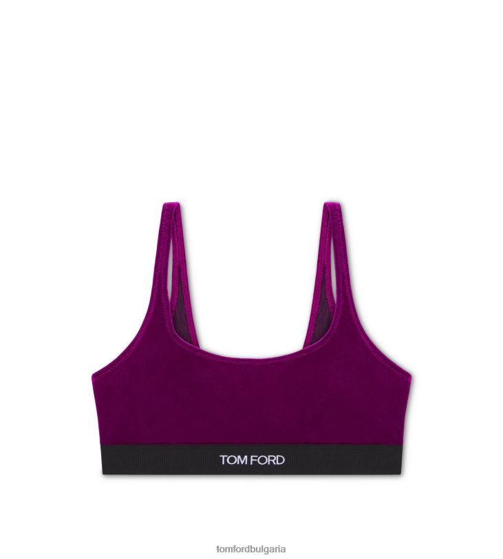 Жени облекло еластична кадифена бралетка захарна слива TOM FORD B880D1371