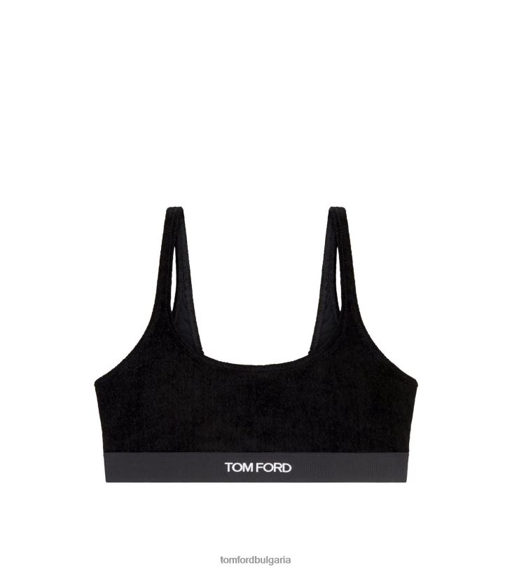 Жени облекло еластична кадифена бралетка черен TOM FORD B880D1373