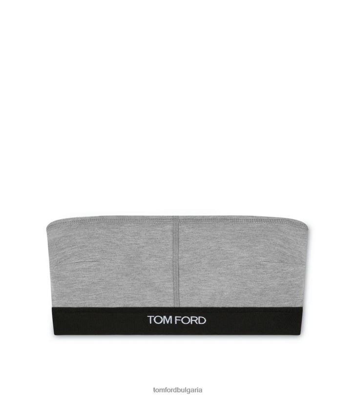 Жени облекло модален подпис бандо сив меланж TOM FORD B880D1380