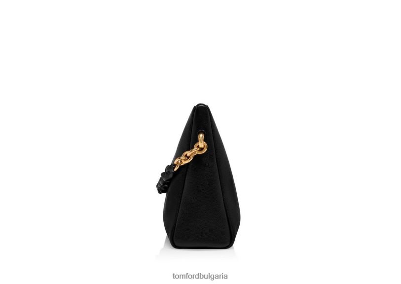 Жени аксесоар зърнеста кожа Carine голям скитник черен TOM FORD B880D1496