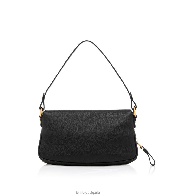 Жени аксесоар кожена чанта Jennifer през рамо черен TOM FORD B880D1475