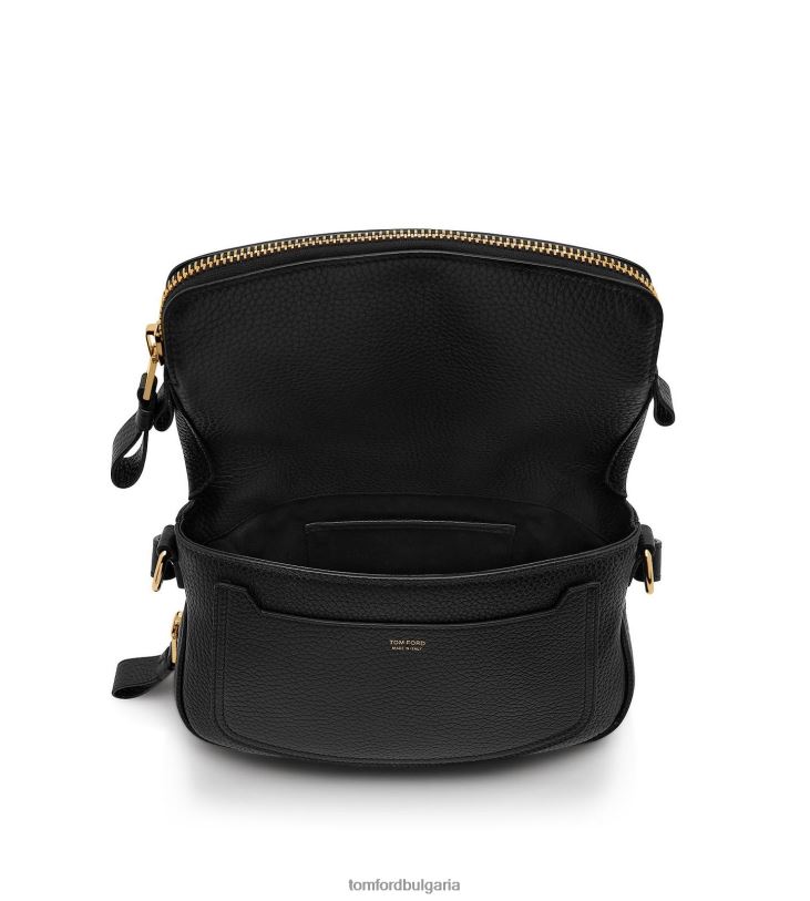 Жени аксесоар кожена чанта Jennifer през рамо черен TOM FORD B880D1475