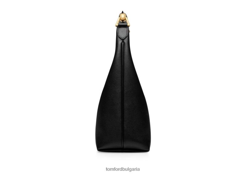 Жени аксесоар зърнеста кожа бианка голям скитник черен TOM FORD B880D1504