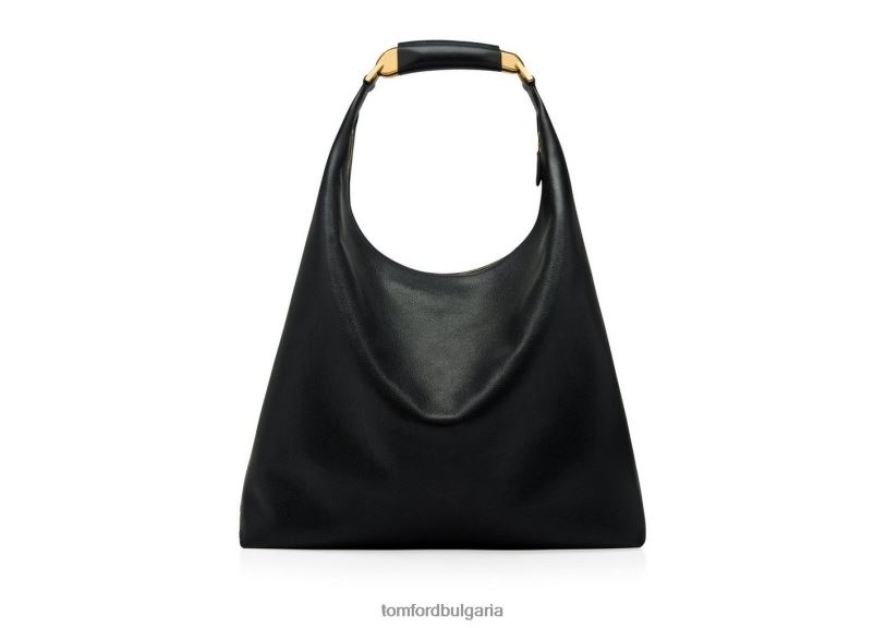 Жени аксесоар зърнеста кожа бианка голям скитник черен TOM FORD B880D1504