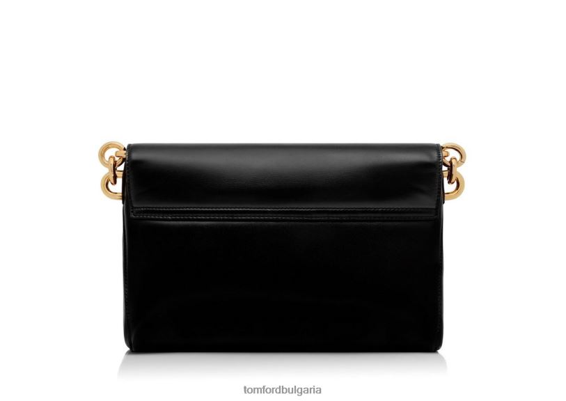 Жени аксесоар средна кожена чанта за през рамо черен TOM FORD B880D1506