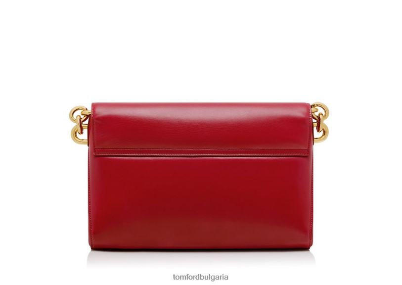 Жени аксесоар средна кожена чанта за през рамо червен TOM FORD B880D1507