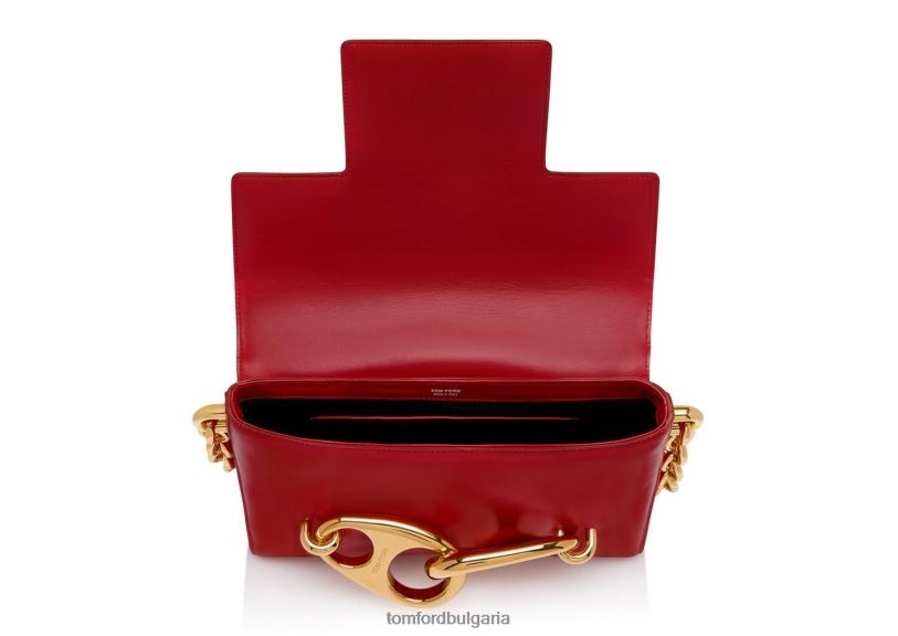 Жени аксесоар средна кожена чанта за през рамо червен TOM FORD B880D1507