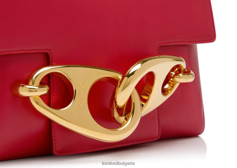 Жени аксесоар средна кожена чанта за през рамо червен TOM FORD B880D1507