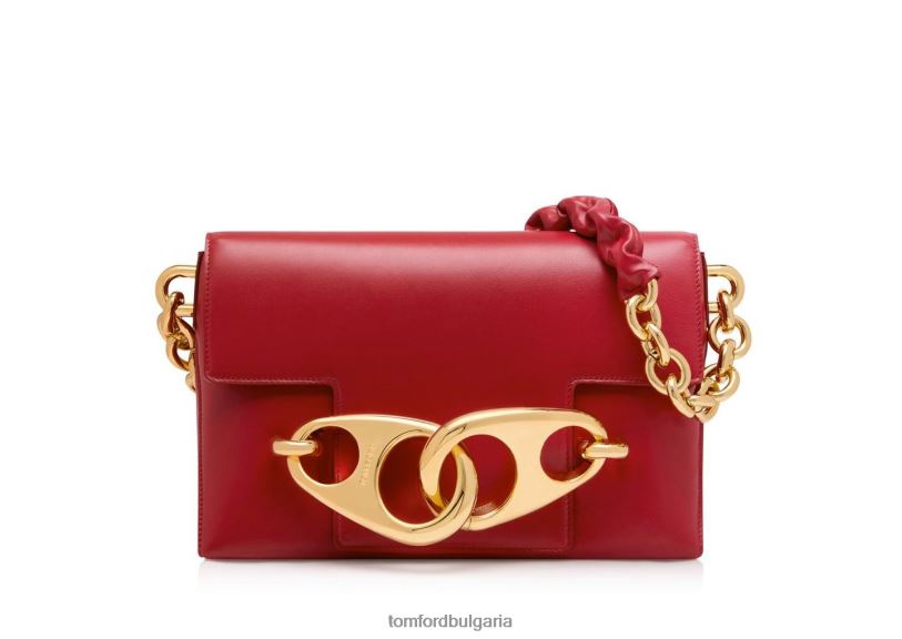Жени аксесоар средна кожена чанта за през рамо червен TOM FORD B880D1507