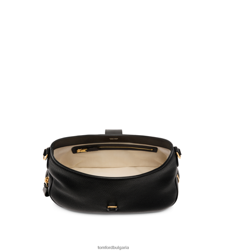 Жени аксесоар кожен монарх среден скитник черен TOM FORD B880D1515