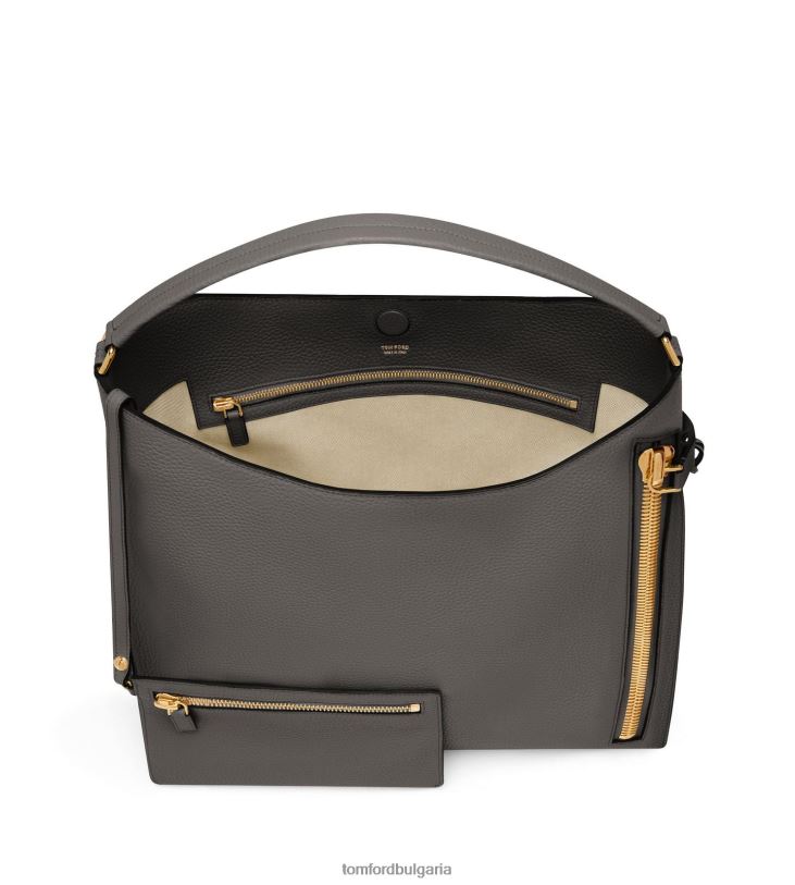 Жени аксесоар зърнеста кожа alix голям скитник графит TOM FORD B880D1482