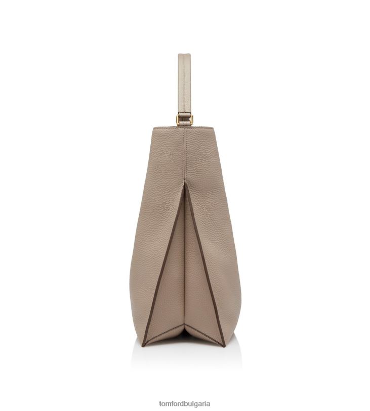 Жени аксесоар зърнеста кожа alix голям скитник копринено кафяво TOM FORD B880D1483