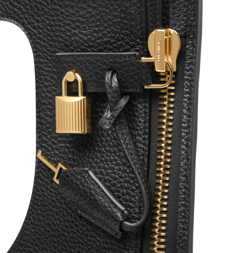 Жени аксесоар плоска чанта alix от зърнеста кожа черен TOM FORD B880D1503