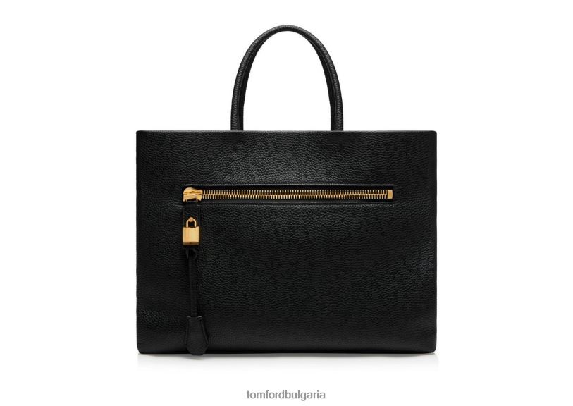 Жени аксесоар Голяма чантичка от зърнеста кожа alix e/w черен TOM FORD B880D1511