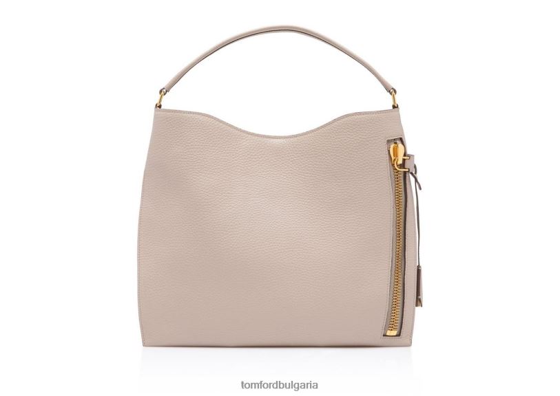 Жени аксесоар зърнеста кожа малък alix hobo копринено кафяво TOM FORD B880D1479