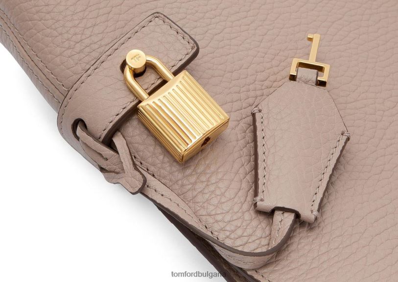 Жени аксесоар зърнеста кожа малък alix hobo копринено кафяво TOM FORD B880D1479