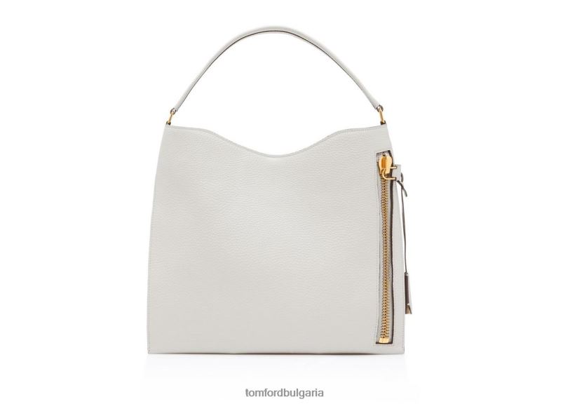 Жени аксесоар зърнеста кожа малък alix hobo копринено кафяво TOM FORD B880D1480