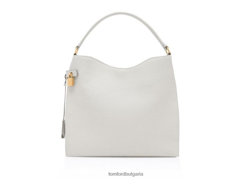 Жени аксесоар зърнеста кожа малък alix hobo копринено кафяво TOM FORD B880D1480