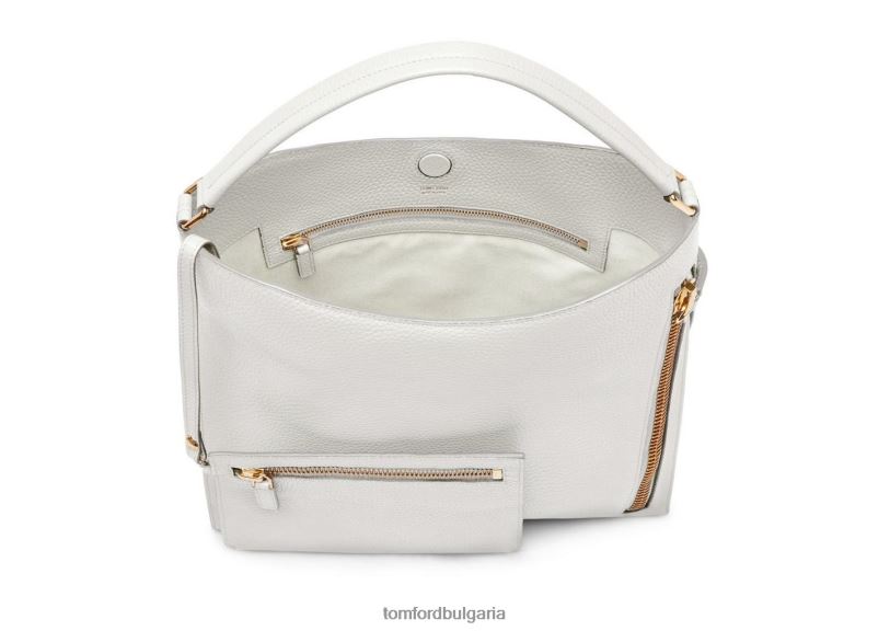 Жени аксесоар зърнеста кожа малък alix hobo копринено кафяво TOM FORD B880D1480