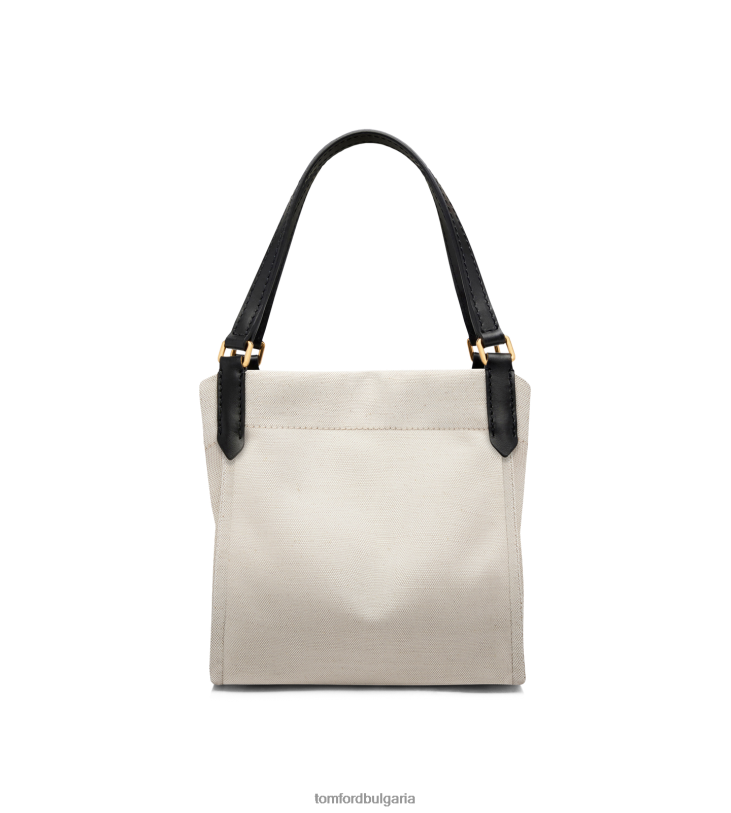 Жени аксесоар памучно платно и гладка кожа amalfi средна чантичка въже черно TOM FORD B880D1510