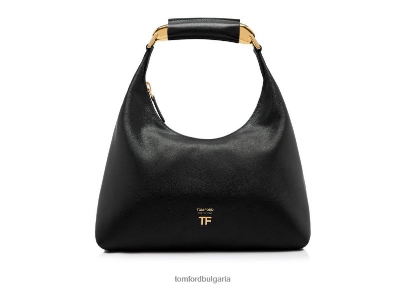 Жени аксесоар зърнеста кожа bianca малък скитник черен TOM FORD B880D1498