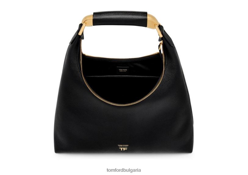 Жени аксесоар зърнеста кожа bianca малък скитник черен TOM FORD B880D1498