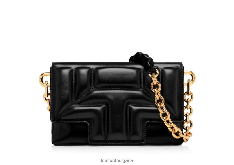 Жени аксесоар ватирана кожена t средна чанта през рамо черен TOM FORD B880D1493