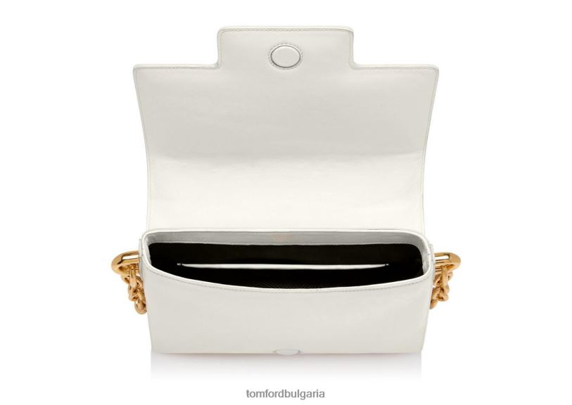 Жени аксесоар ватирана кожена t средна чанта през рамо тебешир TOM FORD B880D1494