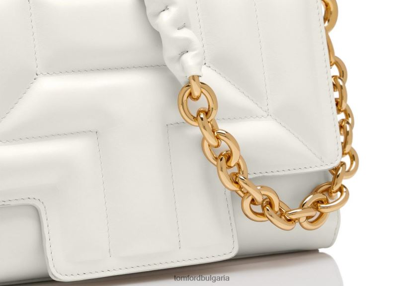 Жени аксесоар ватирана кожена t средна чанта през рамо тебешир TOM FORD B880D1494