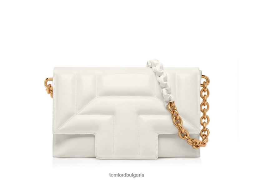 Жени аксесоар ватирана кожена t средна чанта през рамо тебешир TOM FORD B880D1494