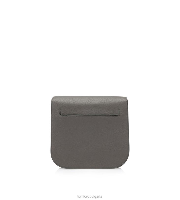 Жени аксесоар зърнеста кожа тара средно кръстосано тяло графит TOM FORD B880D1450