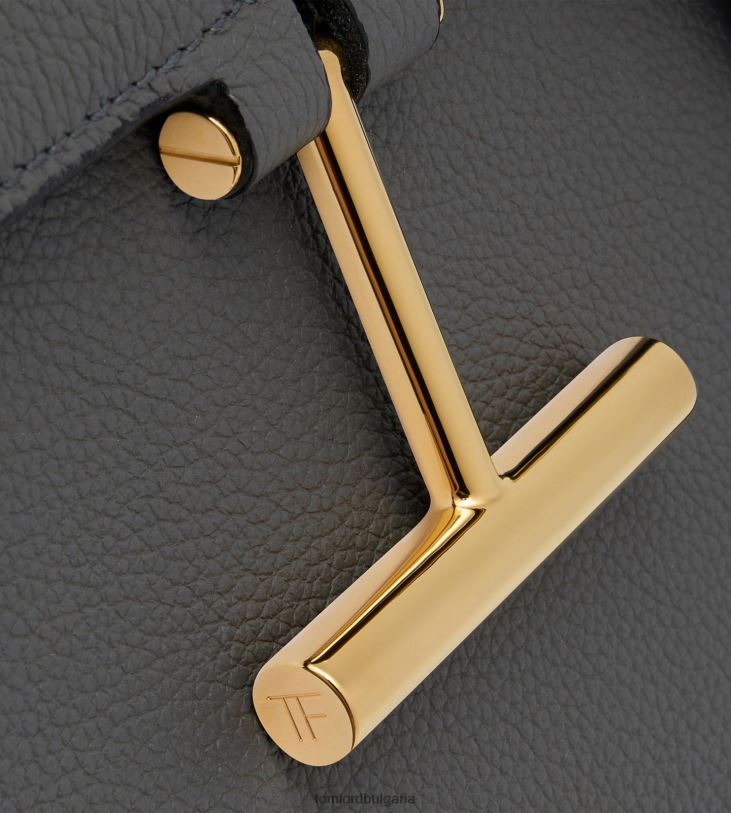 Жени аксесоар зърнеста кожа тара средно кръстосано тяло графит TOM FORD B880D1450