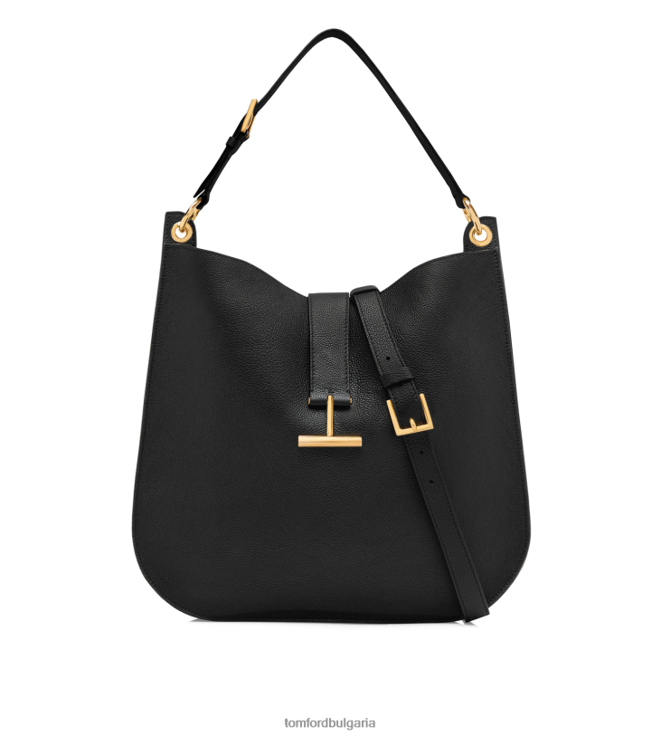 Жени аксесоар зърнеста кожа тара голям кръст черен TOM FORD B880D1463