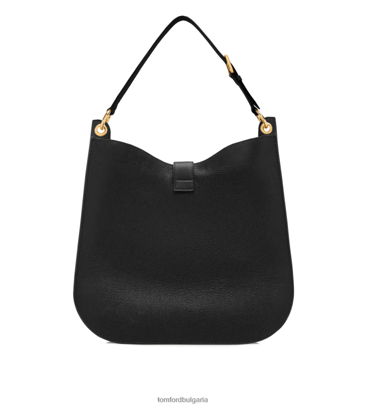 Жени аксесоар зърнеста кожа тара голям кръст черен TOM FORD B880D1463