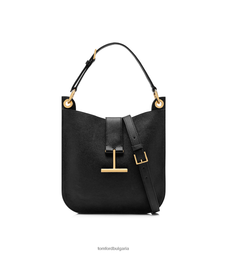 Жени аксесоар зърнеста кожа тара малко кръстосано тяло черен TOM FORD B880D1467