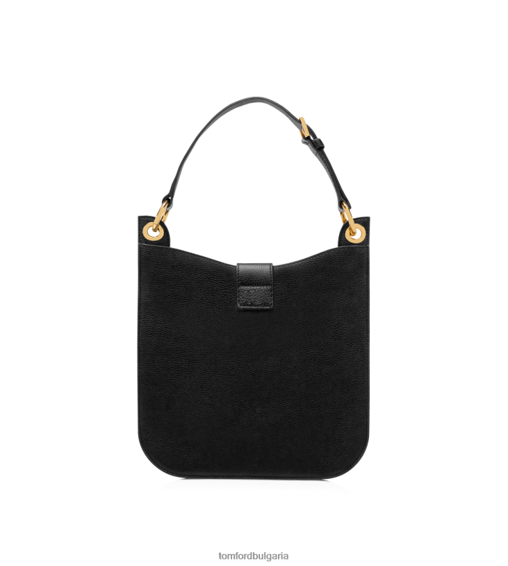 Жени аксесоар зърнеста кожа тара малко кръстосано тяло черен TOM FORD B880D1467