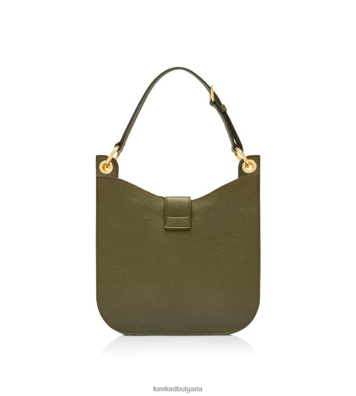 Жени аксесоар зърнеста кожа тара малко кръстосано тяло маслина TOM FORD B880D1469