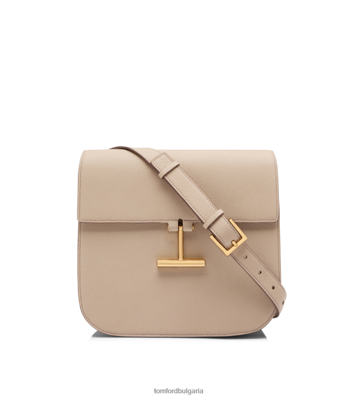 Жени аксесоар зърнеста кожа тара средно кръстосано тяло копринено кафяво TOM FORD B880D1472