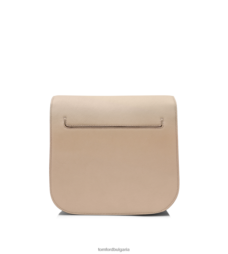 Жени аксесоар зърнеста кожа тара средно кръстосано тяло копринено кафяво TOM FORD B880D1472