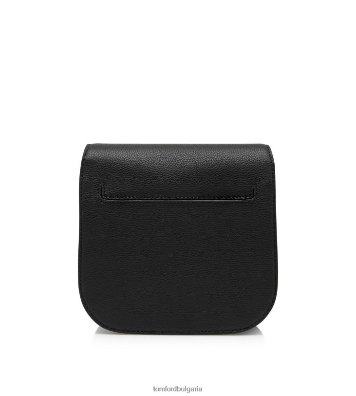 Жени аксесоар зърнеста кожа тара мини crossbody черен TOM FORD B880D1444