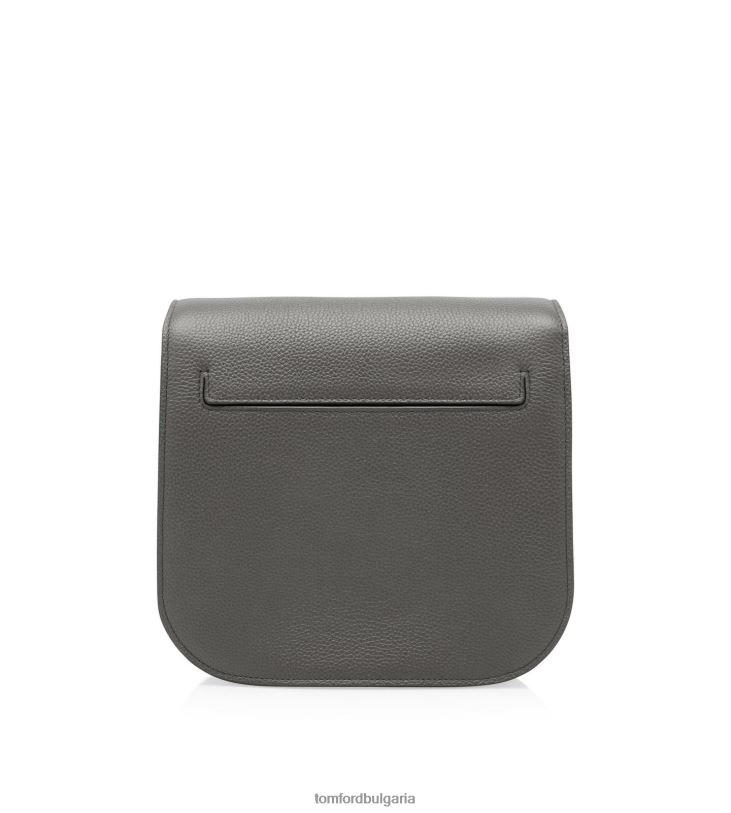 Жени аксесоар зърнеста кожа тара мини crossbody графит TOM FORD B880D1446