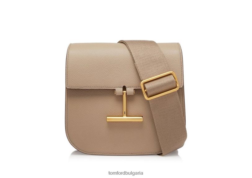 Жени аксесоар зърнеста кожа тара мини crossbody копринено кафяво TOM FORD B880D1447
