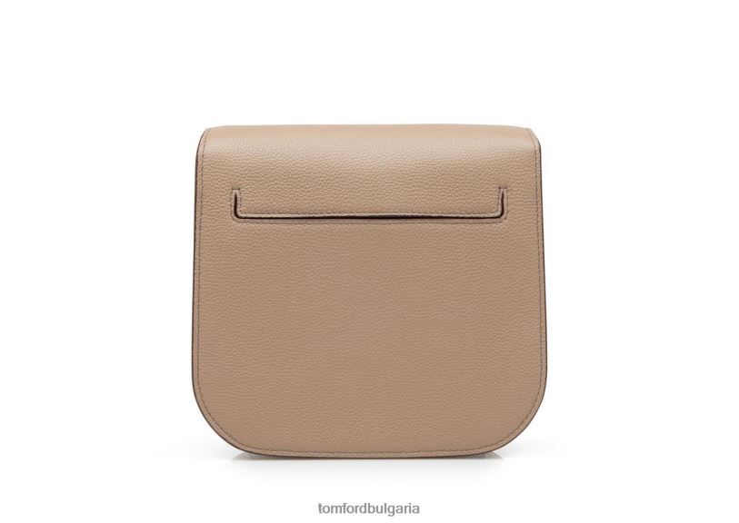 Жени аксесоар зърнеста кожа тара мини crossbody копринено кафяво TOM FORD B880D1447