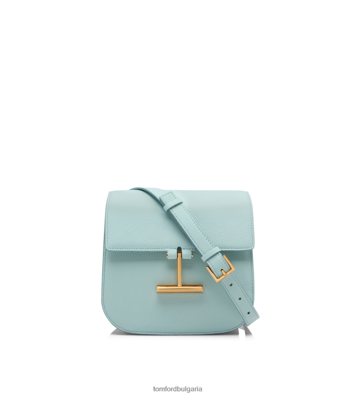 Жени аксесоар зърнеста кожа тара мини crossbody пастелно синьо TOM FORD B880D1461