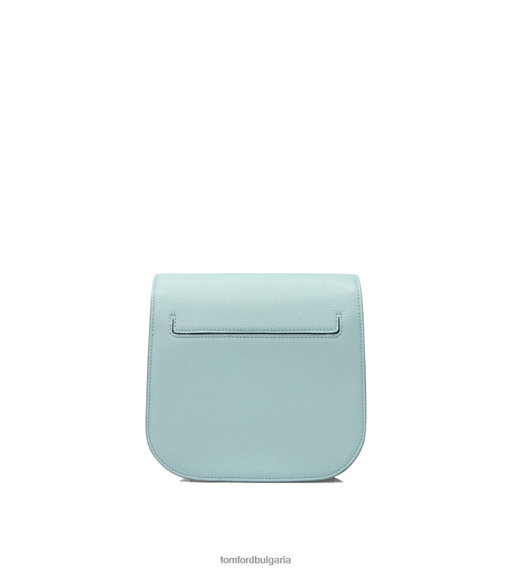 Жени аксесоар зърнеста кожа тара мини crossbody пастелно синьо TOM FORD B880D1461