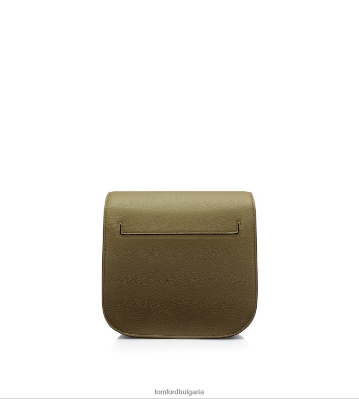 Жени аксесоар зърнеста кожа тара мини crossbody маслина TOM FORD B880D1462