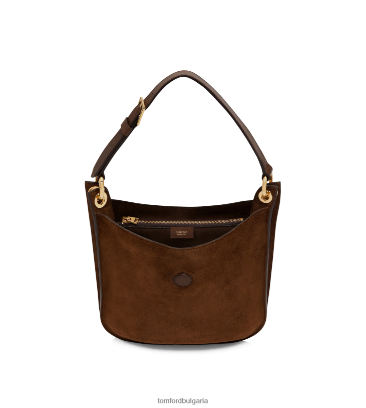 Жени аксесоар велурена кожа и гладка кожа тара малък crossbody уиски TOM FORD B880D1465